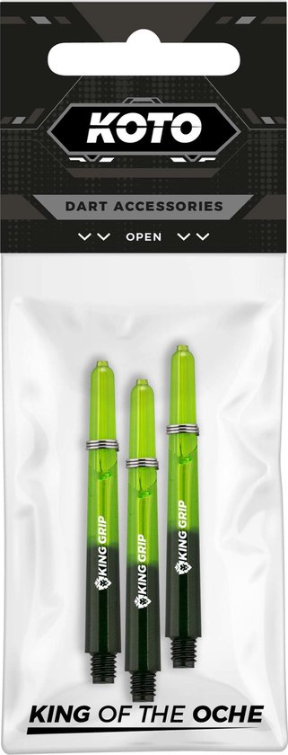 KOTO King Grip Colors Green Black - Dart Shafts van KOTO