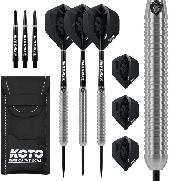 KOTO - Kingcontrol 90% Darts 22G - Zwart - Stevige Ringgrip van Merkloos