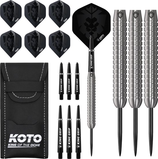 KOTO - Kingcontrol 90% Darts 26G - Zwart - Stevige Ringgrip van Merkloos