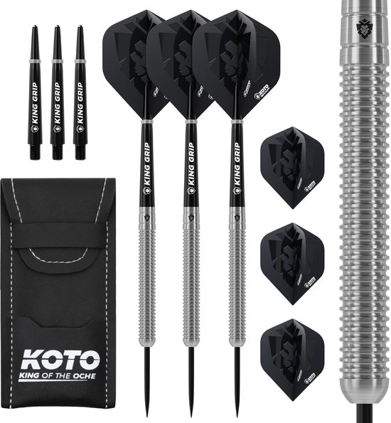 KOTO - Kingmax 90% Darts 25G - Zilver - Stevige Ringgrip van KOTO