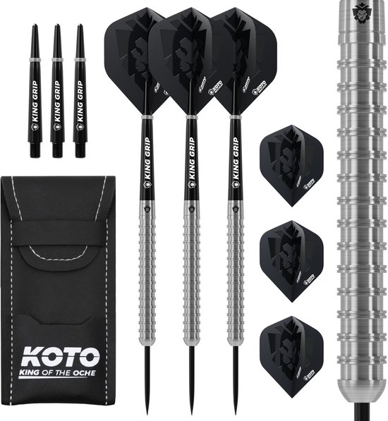 KOTO - Kingrex 90% Darts 23G - Zilver - Stevige Ringgrip van Merkloos