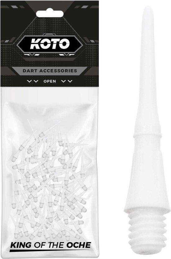KOTO Pro Soft Tip Dart Points White van KOTO