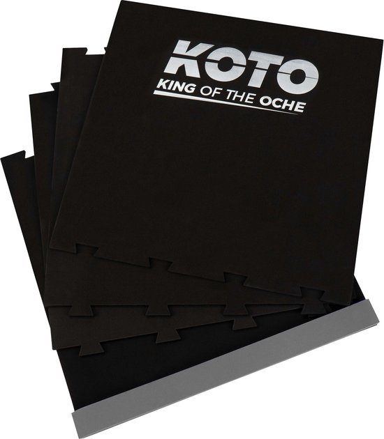 KOTO Puzzel Dartmat 237 x 60 cm, Grijze Oche + Zwarte Dart Mat, Schuim Dartmat Beginners & Professionals van KOTO