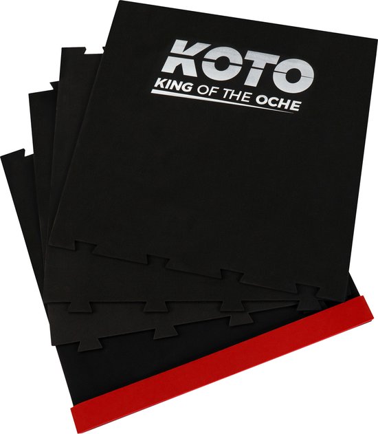 KOTO Puzzel Dartmat 237 x 60 cm, Rode Oche + Zwarte Dart Mat, Schuim Dartmat Beginners & Professionals van KOTO
