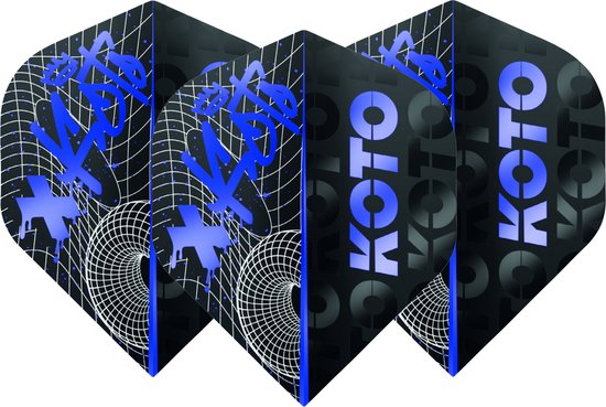 KOTO Rebel Blue NO2 - Dart Flights van Merkloos