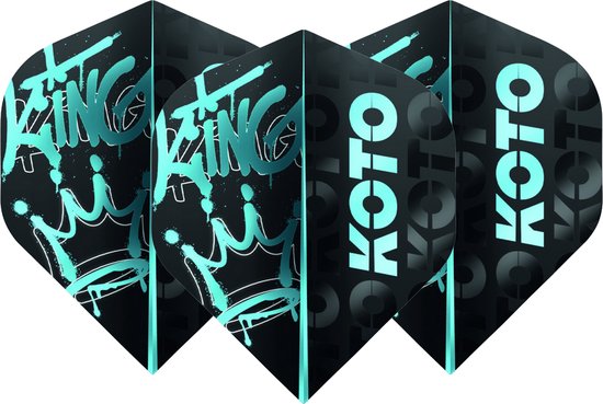 KOTO Rebel Royale Aqua OG NO2 - Dart Flights van Merkloos