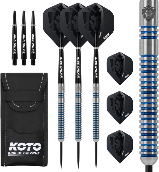 KOTO - Sting Blue Electro - 90% Darts - 24G - Blauw - Stevige Ringgrip van KOTO