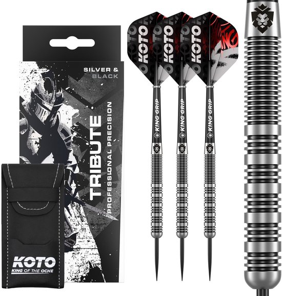 KOTO - Tribute Darts 14 Gram - Zilver & Zwart van KOTO