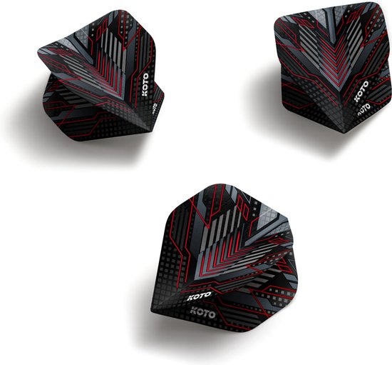 KOTO ZIZ-Matrix NO2 Red - Dart Flights van KOTO