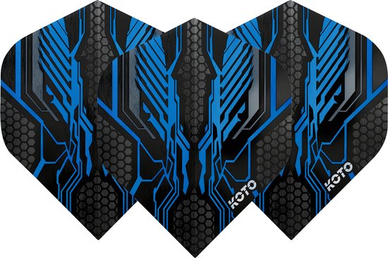 KOTO ZIZ-Wing NO2 Aqua - Dart Flights van KOTO