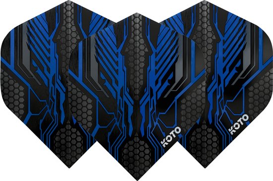 KOTO ZIZ-Wing NO2 Dark Blue - Dart Flights van KOTO