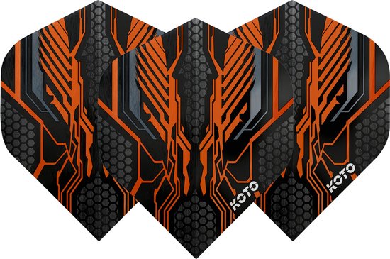 KOTO ZIZ-Wing NO2 Orange - Dart Flights van KOTO