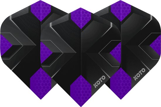 KOTO ZIZ-X NO2 Purple - Dart Flights van KOTO
