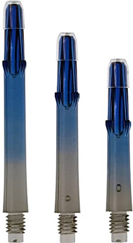 L-Shaft Lock Straight TwinColor Dart Schacht - Zwart Blauw van Merkloos
