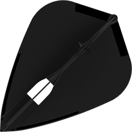 L Style Champagne Dart Flights Kite Zwart van L-Style