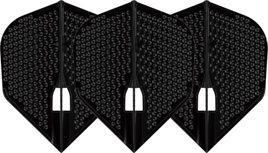 L Style Champagne Dart Flights Shape Dimple Zwart van L-Style