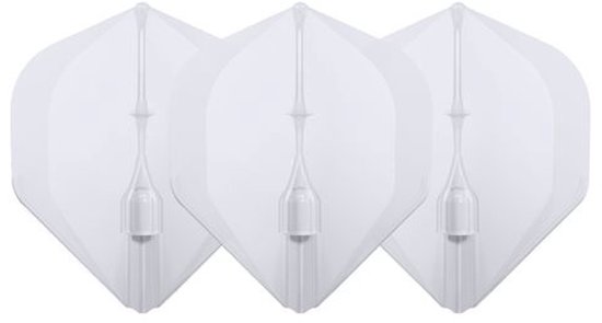 L-Style Champagne Flight EZ L1 Standard Clear White - Dart Flights