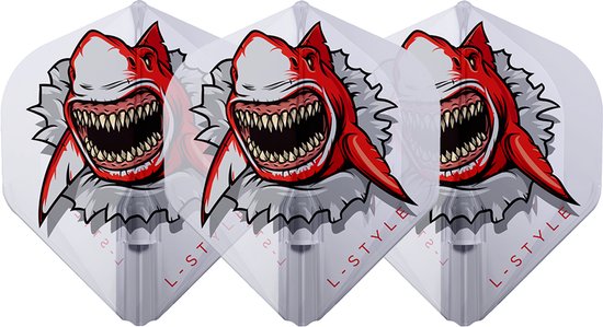 L-Style Champagne Flight EZ L1 Standard Florian Hempel V1 White - Dart Flights