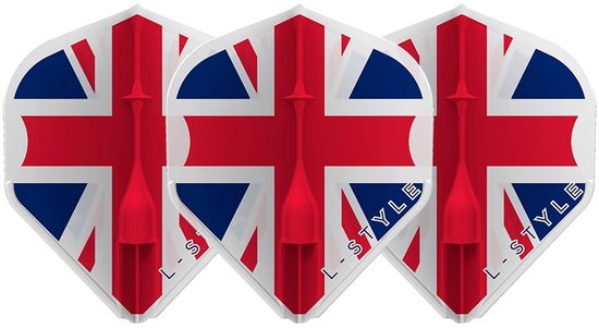 L-Style Champagne Flight EZ L1 Standard Union Jack - Dart Flights van Merkloos