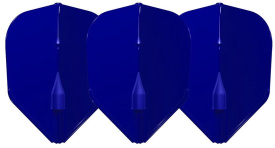 L-Style Champagne Flight EZ L3 Shape Blue - Dart Flights van Merkloos