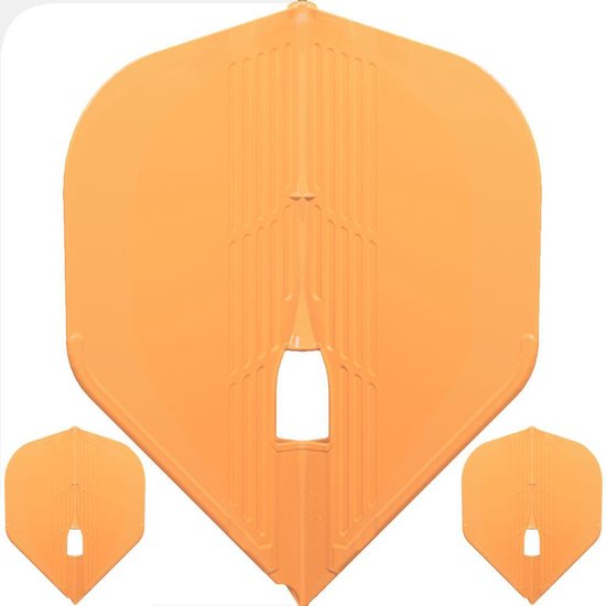 L-Style Champagne Flight Kami L3 Shape Orange - Dart Flights