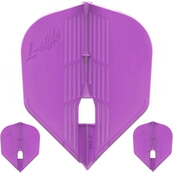 L-Style Champagne Flight Kami L3 Shape Purple - Dart Flights van Merkloos