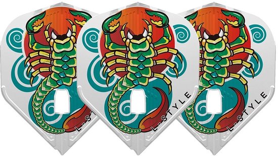 L-Style Champagne Flight L1 Kami Deta Hedman White - Dart Flights van Merkloos