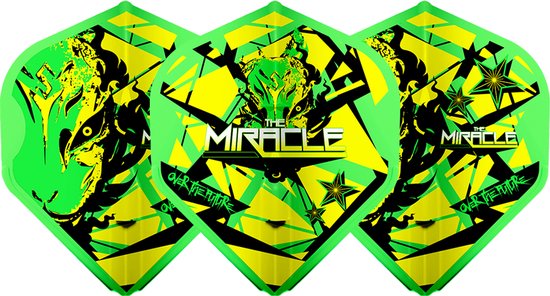 L-Style Champagne Flight L1 Standard Mikuru Suzuki V5 Neon Green - Dart Flights