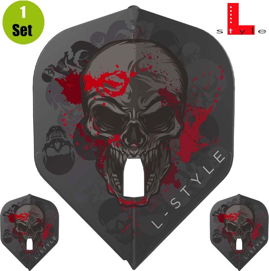 L-Style Champagne Flight L1 Standard Ryan Searle V2 Black - Dart Flights van Merkloos