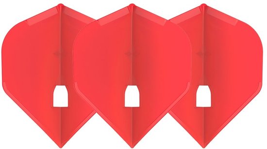 L-Style Champagne Flight L1 Standard Solid Red - Dart Flights van Merkloos