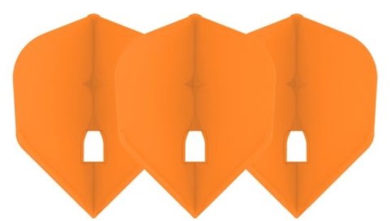 L-Style Champagne Flight L3 Shape Solid Orange - Dart Flights van L-Style