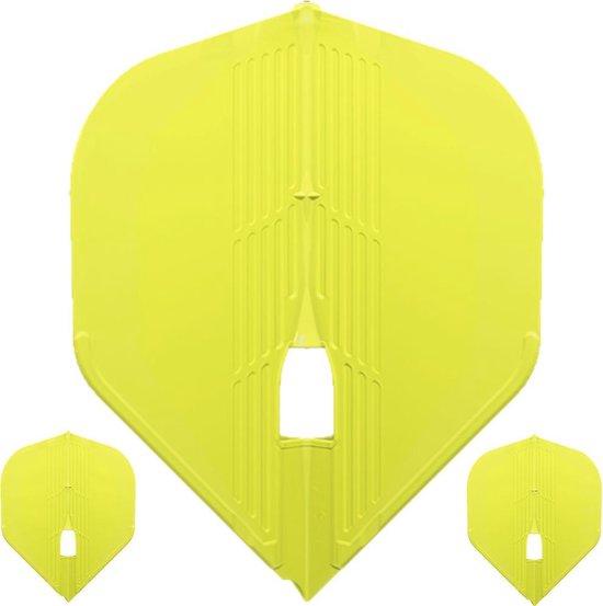 L-Style Champagne Kami L1 Pro Standard Neon Yellow - Dart Flights van L-Style