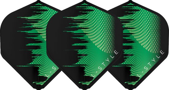 L-Style Champagne L1 EZ David Evans Green - Dart Flights van Merkloos