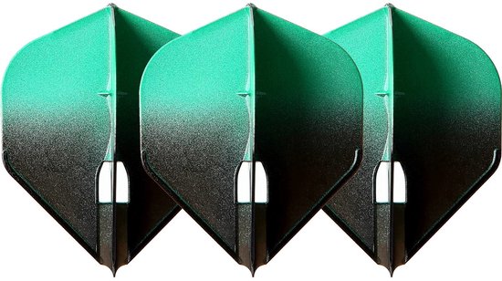 L-Style Champagne L1 Standard 2-Tone BK×Green - Dart Flights