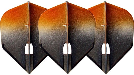 L-Style Champagne L3 Shape 2-Tone BK×Orange - Dart Flights van L-Style