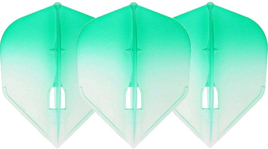 L-Style Champagne L3 Shape 2-Tone CWH×Green - Dart Flights van L-Style