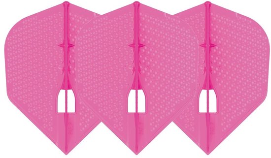 L-Style Champagne L3 Shape Dimple Pearl Pink - Dart Flights van Merkloos