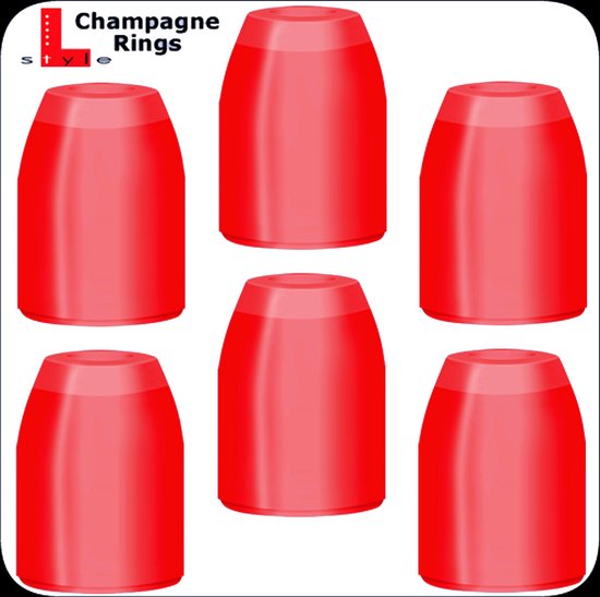 L Style Champagne Rings - Rood van L-Style