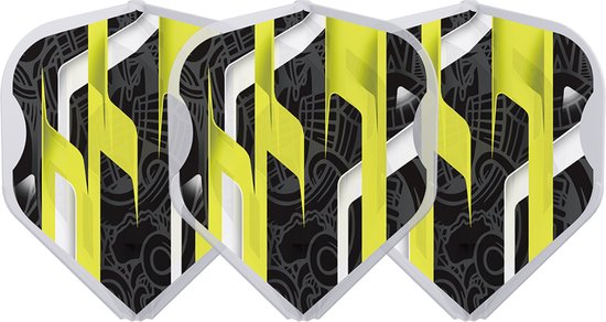 L-Style EZ L1 Mamo Series Black Clear White - Dart Flights van Merkloos