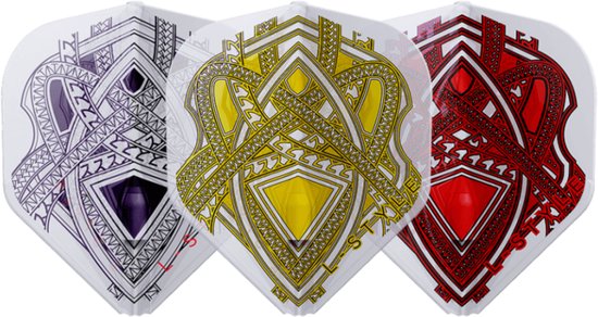 L-Style EZ L1 Mike de Decker Type B White Mix - Dart Flights van Merkloos