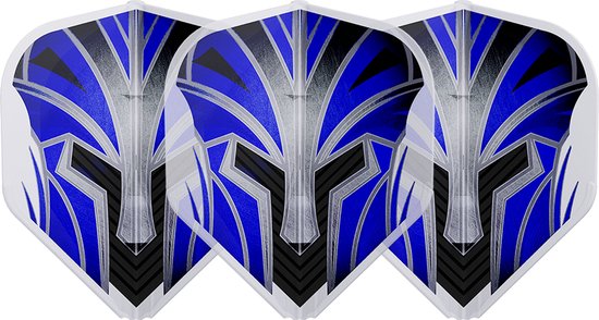L-Style EZ L1 Prime Series Blue Clear White - Dart Flights van Merkloos