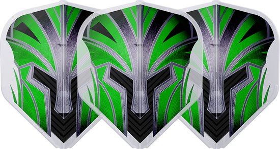 L-STYLE EZ L1 PRIME SERIES GREEN CLEAR WHITE - DART FLIGHTS van L-Style