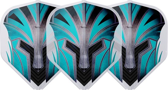 L-Style EZ L1 Prime Series Turquoise Clear White - Dart Flights