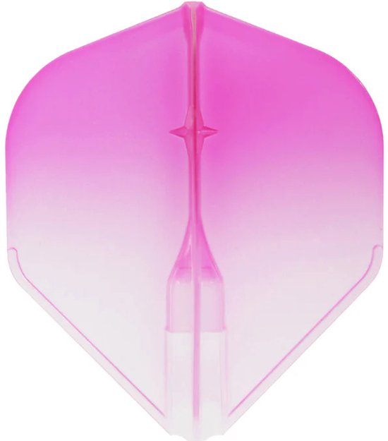 L-Style EZ L1 Standard 2-Tone Clear White Pink - Dart Flights van Merkloos