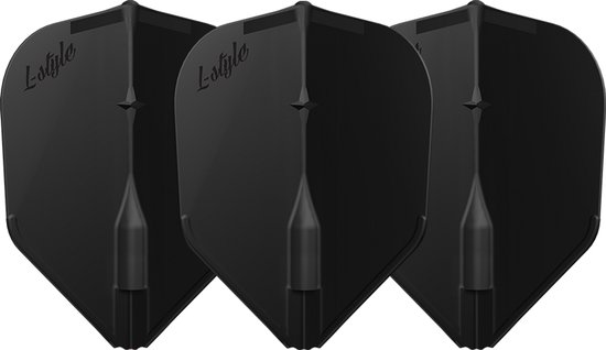 L-Style EZ L3 Black - Dart Flights van Merkloos