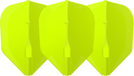 L-Style EZ L3 Neon Yellow - Dart Flights van Merkloos