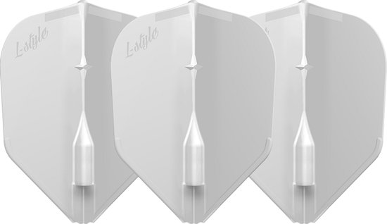 L-Style EZ L3 White - Dart Flights van Merkloos