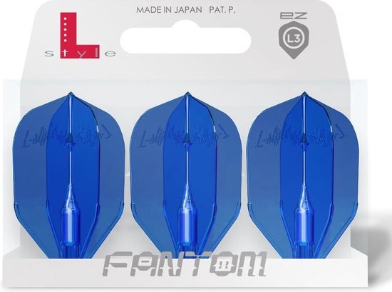 L-Style Fantom EZ L3 Shape Blue - Dart Flights van L-Style