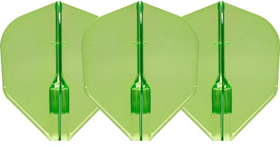 L-Style Fantom EZ L3 Shape Green - Dart Flights van Merkloos