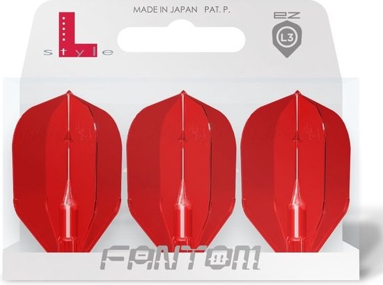 L-Style Fantom EZ L3 Shape Red - Dart Flights van L-Style